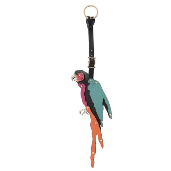 Valentino leather studded bag charm - Picture 1 of 1
